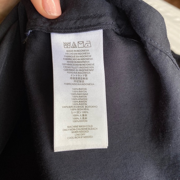 Navy Michael Kors Day Dress with Gold Buttons - Picture 7 of 8